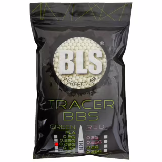Страйкбольные шарики BLS Bio-Tracer Green 6 мм 0,28 г 2000 шт (1928.00.16)