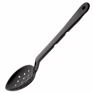 Ложка поварская Bora Plastik для роздачі перфорована 33 см Чорна (BO718BL)