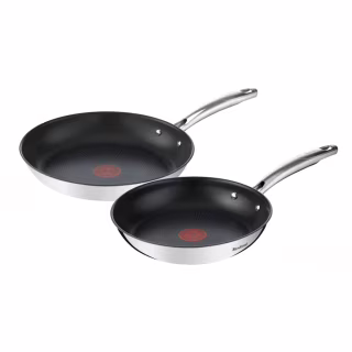 Набір сковорідок Tefal Duetto+, 2шт, 24/28см, нержавіюча сталь (G732S255)