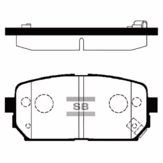 Гальмівні колодки HI-Q SP1197