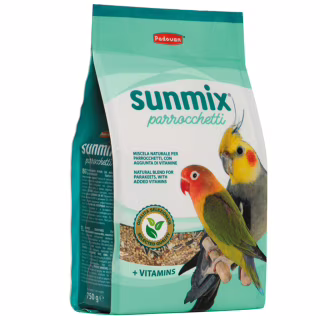 Корм для птахів Padovan SunMix Parrocchetti для середніх папуг 750 г (8001254005881)