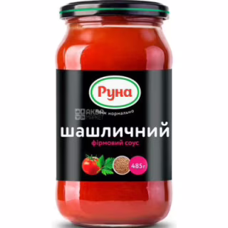 Соус Руна Шашличний фірмовий стерилізований 485 г (4820015943804)