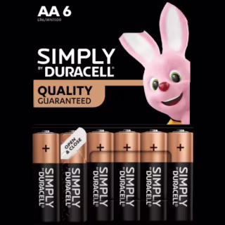 Батарейка Duracell LR6/AA блістер — 6 шт.