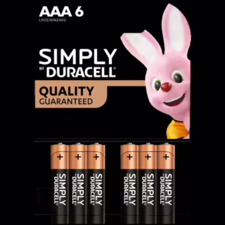 Батарейка Duracell LR3/AAA блістер — 6 шт.