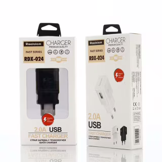 Сетевое зарядное устройство REDDAX RDX-024 15W (USB), Black