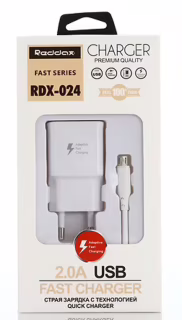 Сетевое зарядное устройство REDDAX RDX-024 15W (Type-C), White