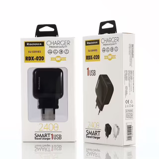 Сетевое зарядное устройство REDDAX RDX-020 12W (USB), Black