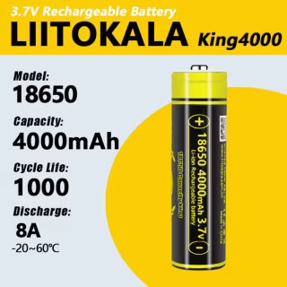 Аккумулятор LiitoKala 18650 King4000-JT Li-ion 4000mAh
