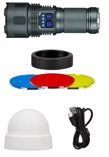 Ручний ліхтар YEMAO YM-G404 TG 30 W, 1x14500, ЗП Type-C, zoom