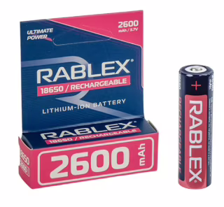 Аккумулятор Rablex 18650, 2600mAh Li-ION 3.7v