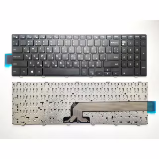 Клавіатура ноутбука Dell Inspiron 15-3000/15-5000 Series черная с черной рамкой UA (A43874)