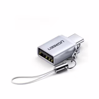 Переходник OTG USB 3.0 AF to USB-C gray Ugreen (50283)