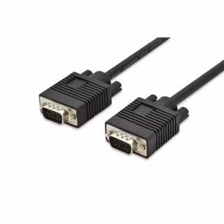 Кабель мультимедийный VGA M to VGA M 3.0m black Digitus (AK-310103-030-S)