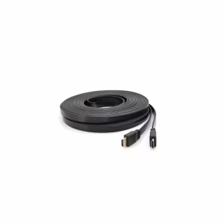 Кабель мультимедійний HDMI M to HDMI M 15.0m V1.4 black Merlion (YT-HDMI(M)/(M)SLIM-15m/06971)