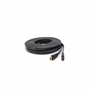 Кабель мультимедийный HDMI M to HDMI M 15.0m V1.4 black Merlion (YT-HDMI(M)/(M)SLIM-15m/06971)