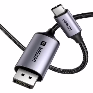 Кабель мультимедійний USB-C to DisplayPort M 2.0m 8K CM556 black Ugreen (25158)
