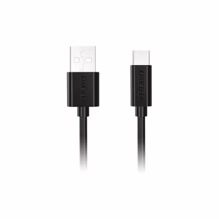 Дата кабель USB 2.0 AM to USB-C 3.0m 18W PVC black Choetech (AC0004-BK)