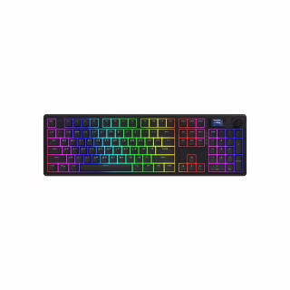 Клавіатура Hator Skyfall 100 PRO Aurum Vanila Silent RGB Wireless/Bluetooth/USB UA Black (HTK4101UA)