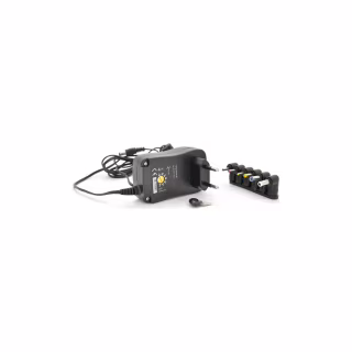 Блок живлення мережевий Voltronic 18W Universal, Output 3V-12V, 2.35*0.75/ 3.0*1.1/3.5*1.35/4.0*1.7 /5.5*2.1/5.5*2.5 (12491 / YT-UPS18W)