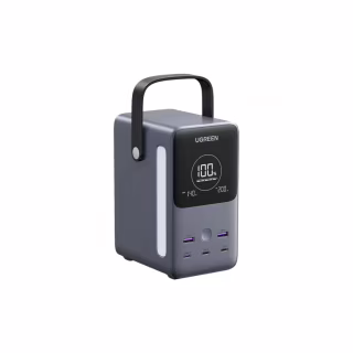 Батарея универсальная Ugreen 48000mAh 300W PD/3.1, зарядка 140W, Led лампа (25286)