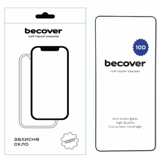 Стекло защитное BeCover Oppo Reno13 F 5G 10D Black (713634)