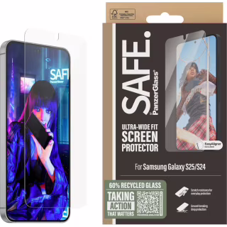 Стекло защитное PANZERGLASS Samsung Galaxy S25 Ultra-Wide Fit w. Aligner (PG_SARNUWFG38388)