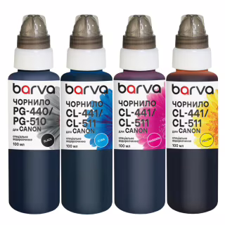 Чорнило Barva Canon PG-512BK pigm + CL-513C/M/Y 4x100 мл, special (CPGI520-100-MP)