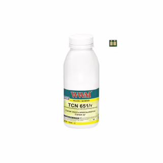 Тонер Canon MF651Cw/MF655Cdw/MF657Cdw, Canon 067 35г Yellow chip WWM (TC-Can067Y-35-WWM)