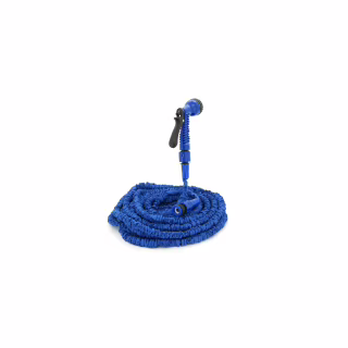 Поливочный шланг Voltronic 10-30м/100ft + распылитель, насадка на кран, Blue/Green, Box (Garden hose 10-30)