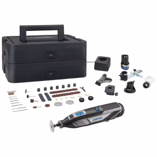 Гравер Dremel 8240 5/65 Platinum+ 12V, 2х2Ah, 5000-35000об/мин, 65 насадок ЗУ, кейс 0.66кг (F.013.824.0JP)