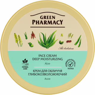 Крем для лица Green Pharmacy Алоэ Глубокоувлажняющий 200 мл (4823015907647)