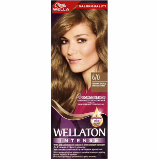Краска для волос Wellaton 6/0 Темный блонд 110 мл (4064666085678)