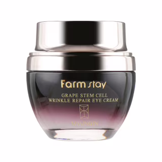 Крем для шкіри навколо очей FarmStay Grape Stem Cell Wrinkle Repair Eye Cream З фітостовбуровими клітинами винограду 50 мл (8809317284880)