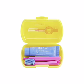 Набор косметики Curaprox Be You Yellow Дорожный гигиенический (7612412429862)