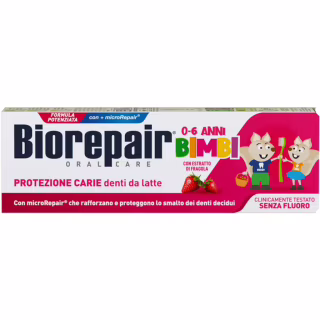 Детская зубная паста Biorepair Веселе мишеня 50 ml Cуниця (8017331097120)