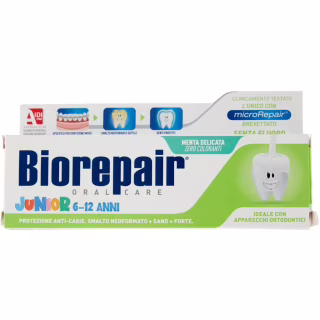 Детская зубная паста Biorepair Джуніор від 6 до 12 років 75 ml (8017331097311)