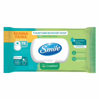 Туалетная бумага Smile Classic Comfort Влажная 72 шт. (4823071668865)