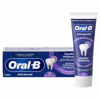 Зубная паста Oral-B Advanced Здоровое отбеливание Арктическая свежесть 75 мл (8006530090971)