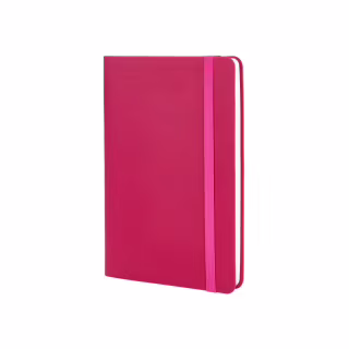 Книга записная Optima А5 VIVELLA, мягкая обложка, резинка, белый блок линия, розовый (O27104-09)