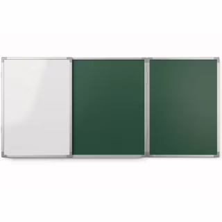 Шкільна дошка Sector офісна, комбінована, магнітна, крейдяно-маркерна 300 х 100 см (КМ3010)