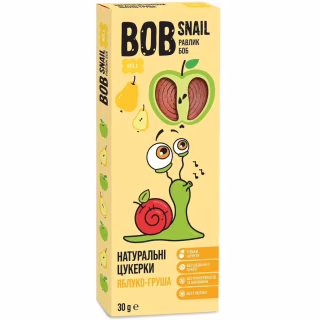 Конфета Bob Snail Улитка Боб Яблоко-Груша 30 г (4820162520248)