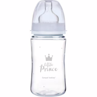 Бутылочка для кормления Canpol babies Royal Baby с широким отверстием 240 мл Синяя (35/234_blu)