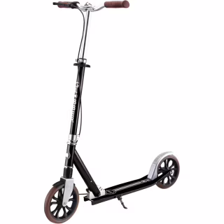 Самокат Globber NL205 Deluxe з ручним гальмом Чорний (685-120)