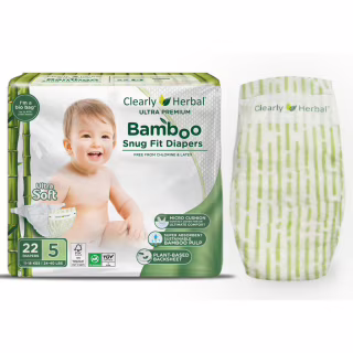 Підгузки Clearly Herbal Bamboo, розмір 5 (11-18 кг), 22 шт (1137)
