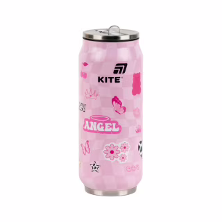 Поильник-непроливайка Kite Angel термочашка з трубочкою, 500 мл (K25-1264-2)