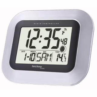 Настенные часы Technoline WS8005 Silver/Black (DAS301208)