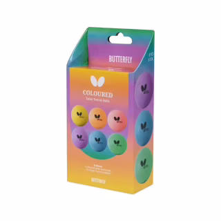 Мячик для настольного тенниса Butterfly Coloured Balls 6 шт (7011630440) (931944)