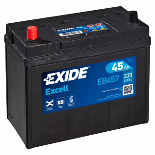 Аккумулятор автомобильный EXIDE EXCELL 45Ah ASIA (+/-) ТК (330EN) (EB457)