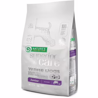 Сухой корм для собак Nature's Protection Superior Care White Dogs Grain Free Junior 1.5 кг (NPSC45671)