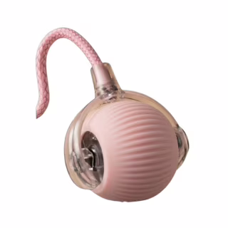 Игрушка для кошек Me&Pet Интерактивный мяч с розовой веревкой (NMP-47P)